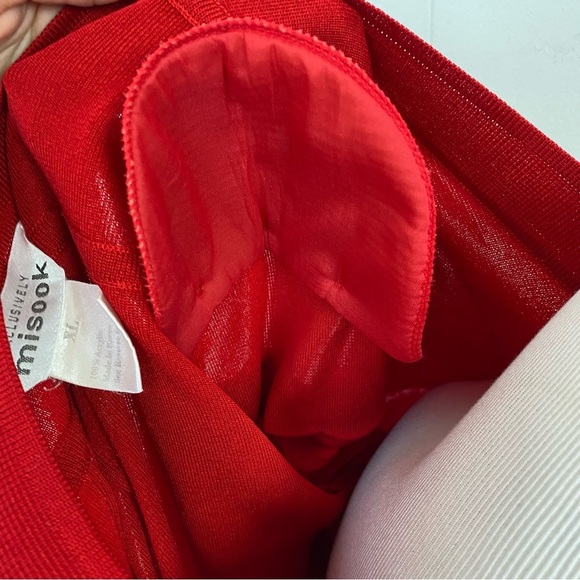 EXCLUSIVELY Misook Red Pleated Statement Short Sleeve Button Cardigan Top XL - Picture 15 of 16